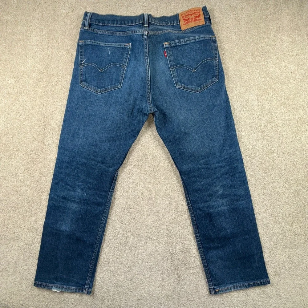 Levi's 505 Jeans Mens 36x29 Blue Denim Medium Wash‎ Mid Rise Regular Fit Outdoor